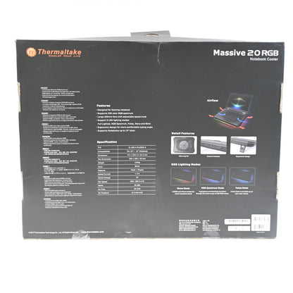 Thermaltake Massive 20 RGB Notebook Cooler Laptop Cooling - New