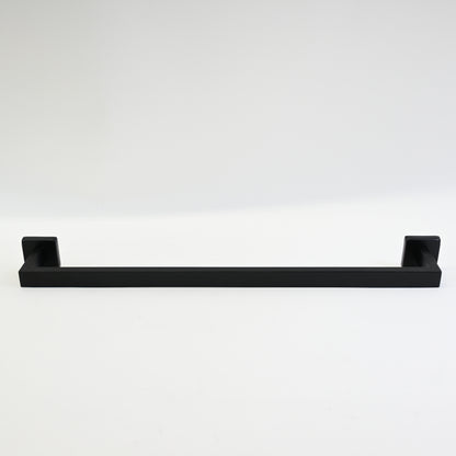 Rinafly 6 Pieces Bathroom Towel Bar Set, SUS304 Stainless Steel -Matte Black
