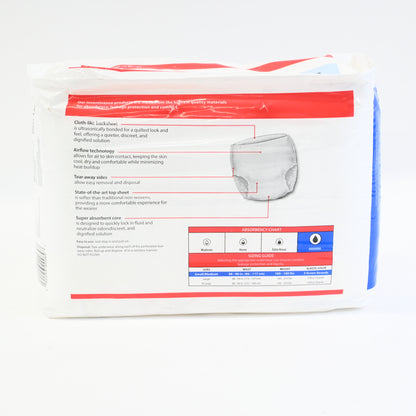 Cardinal Sure Care Adult Heavy Absorbent Underwear, White - Medium - Pack of 18