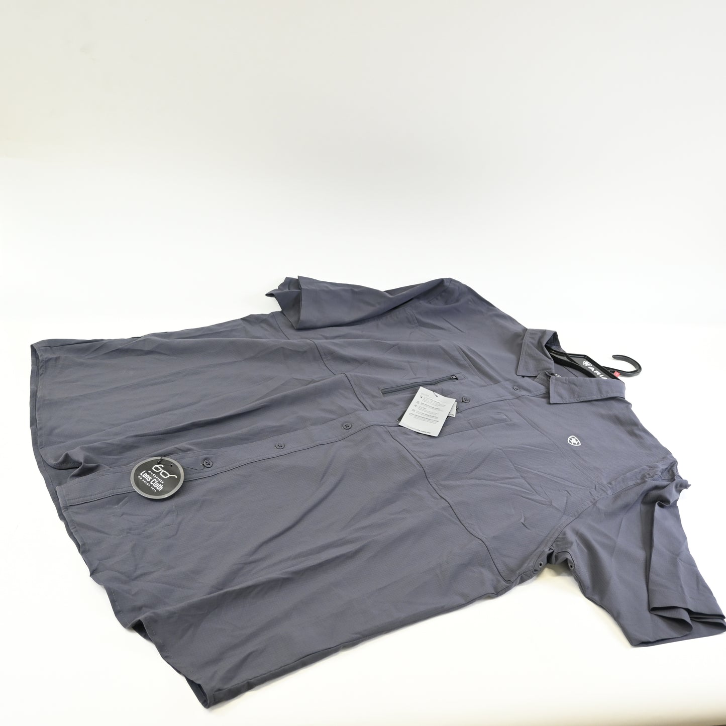 ARIAT Venttek Classic Fit Short Shirt Black- XL