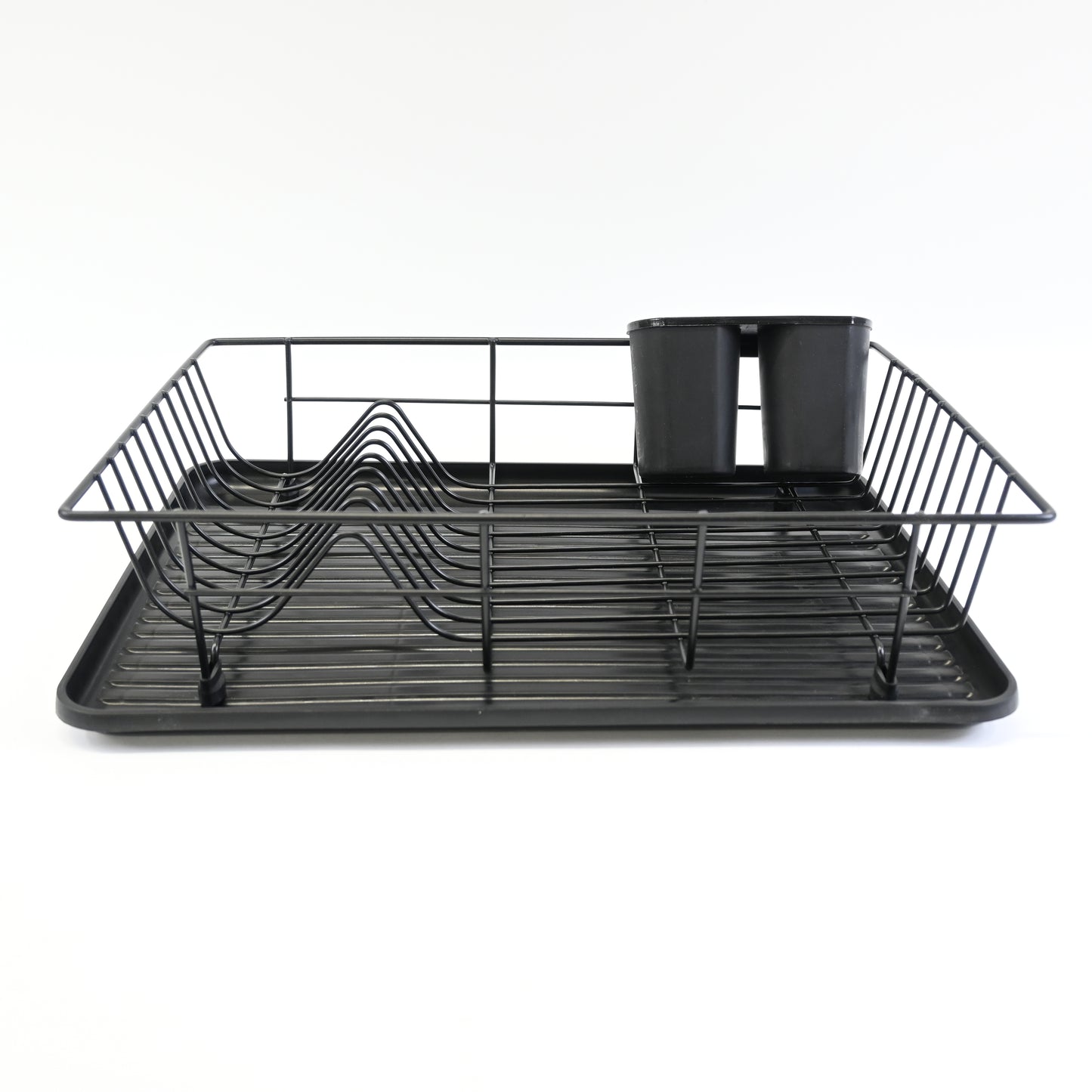 Sink Dish Racks with Drainboard Dish Drainer Rack for Kitchen Countertop, Black