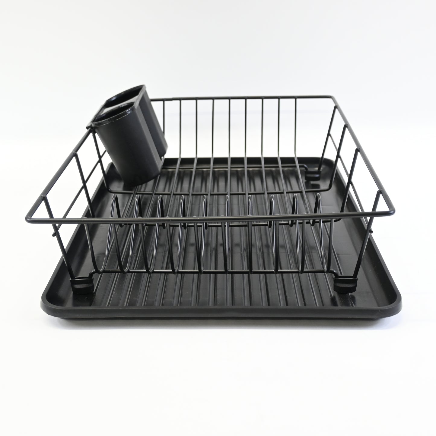 Sink Dish Racks with Drainboard Dish Drainer Rack for Kitchen Countertop, Black