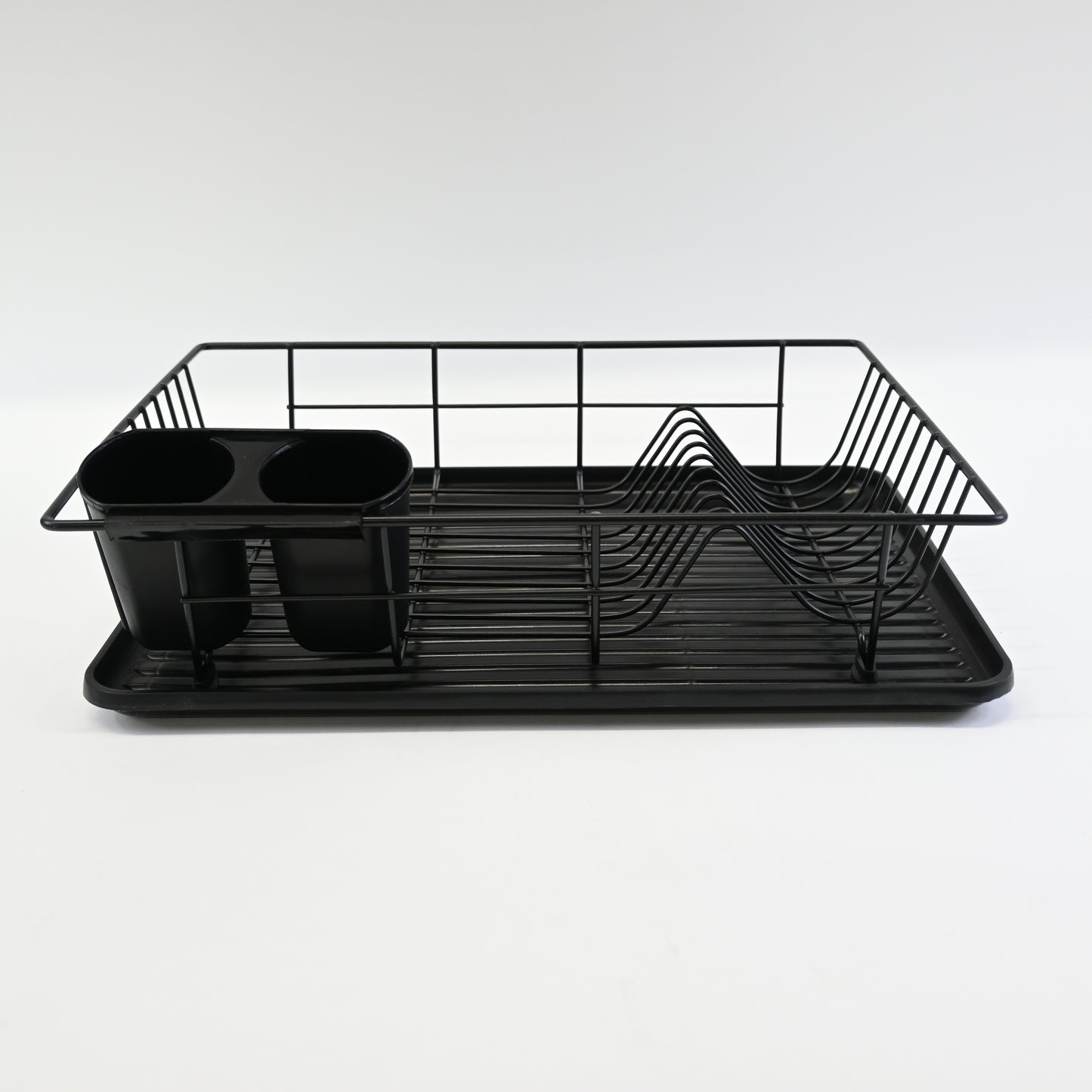 Sink Dish Racks with Drainboard Dish Drainer Rack for Kitchen Countertop, Black