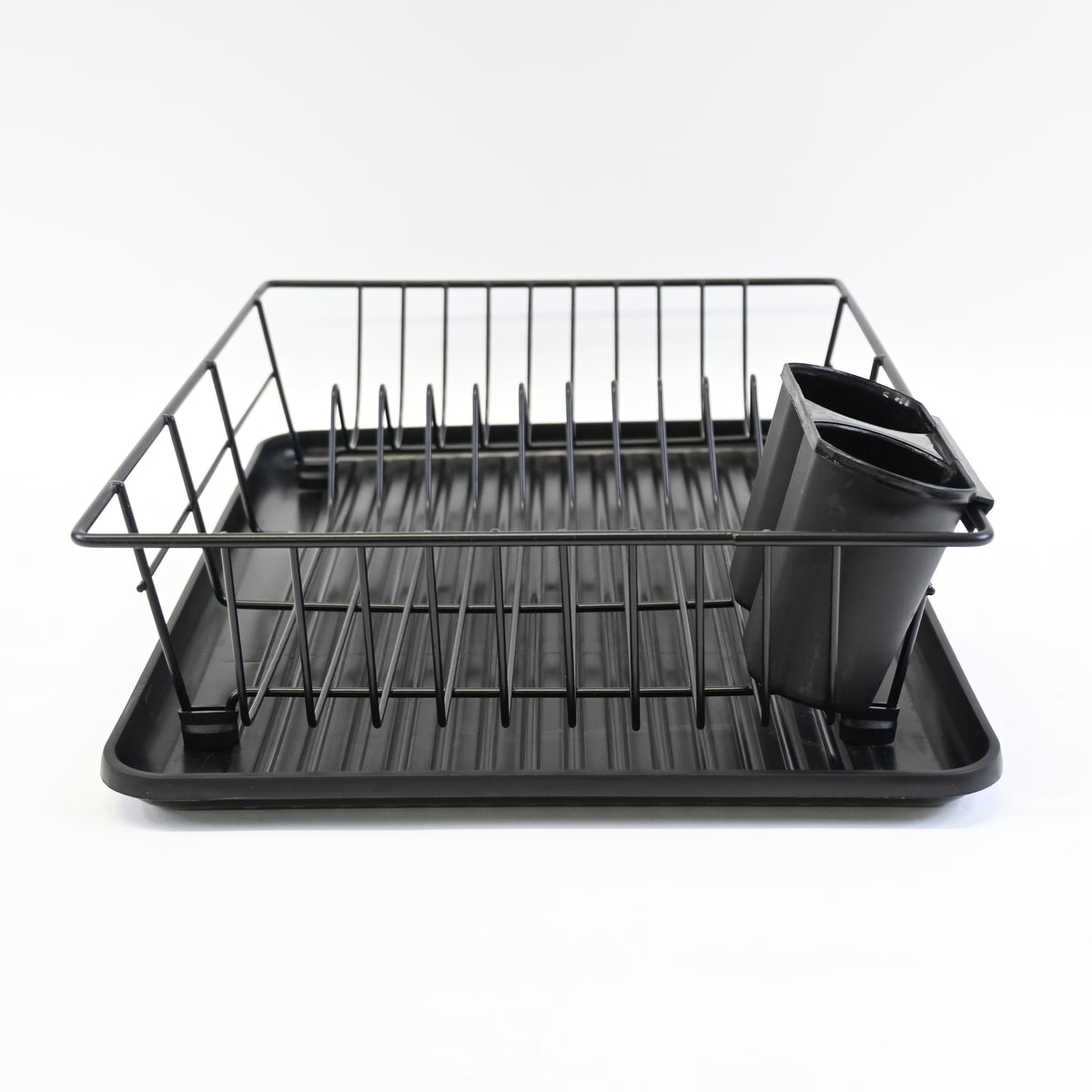 Sink Dish Racks with Drainboard Dish Drainer Rack for Kitchen Countertop, Black