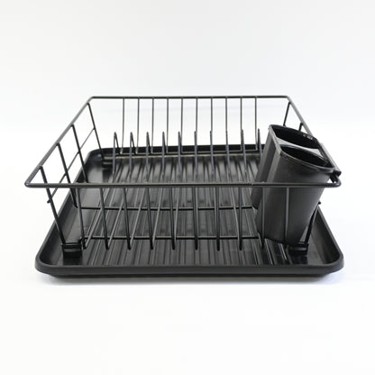 Sink Dish Racks with Drainboard Dish Drainer Rack for Kitchen Countertop, Black