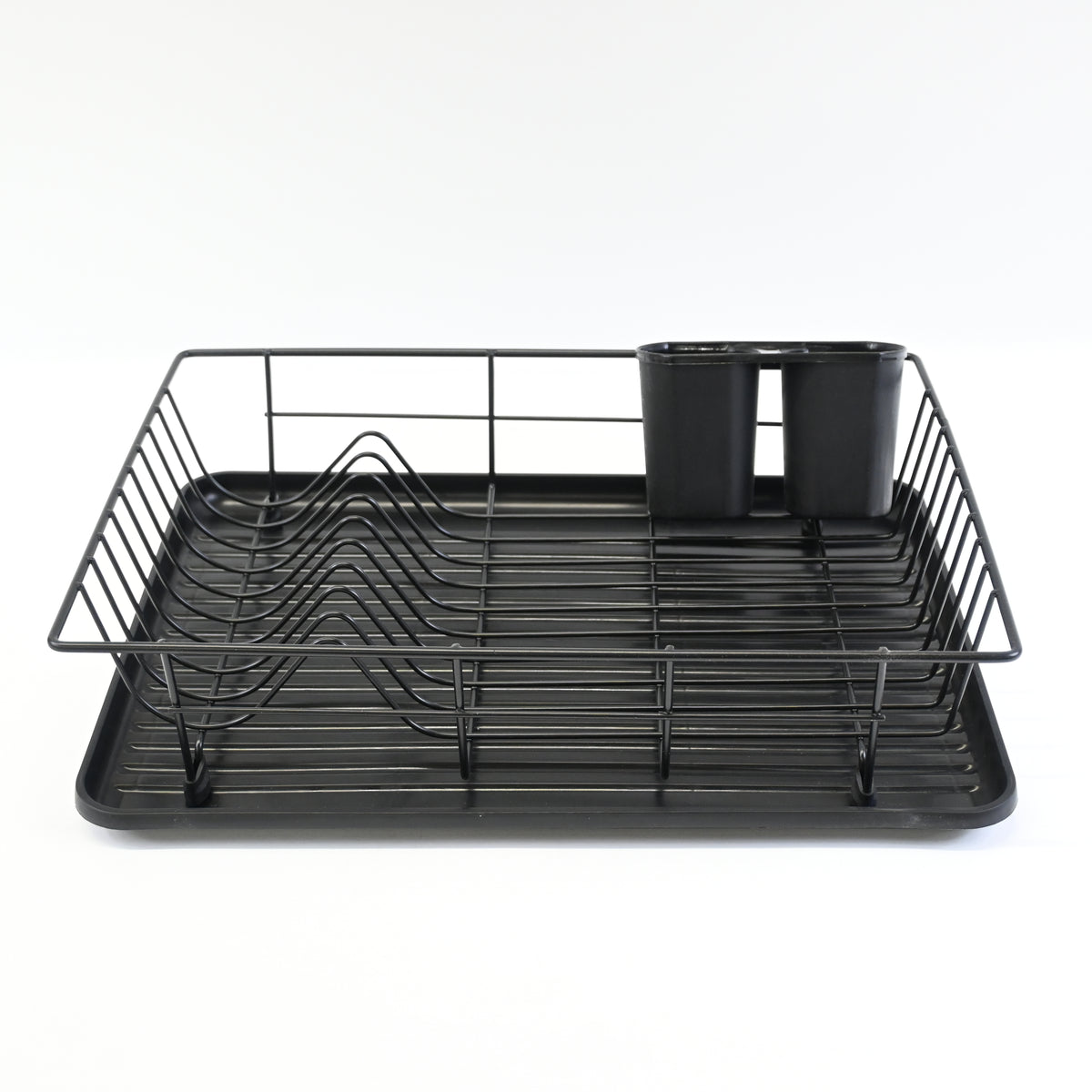 Sink Dish Racks with Drainboard Dish Drainer Rack for Kitchen Countertop, Black