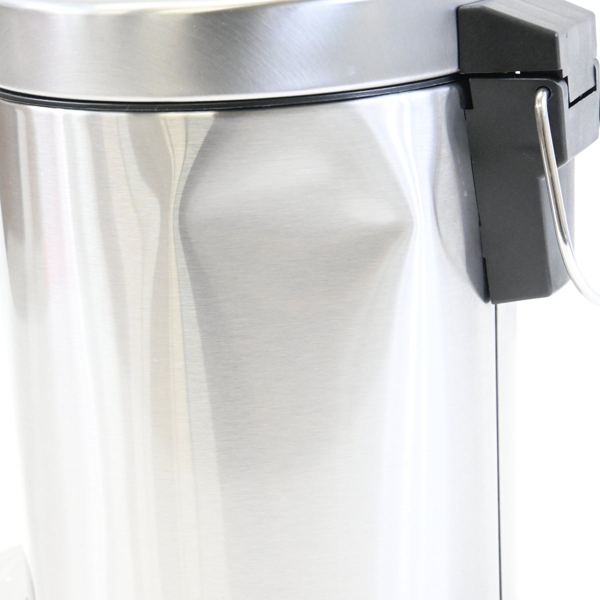 0.8Gal/3L Brushed Stainless Steel Mini Trash Can with Lid- Silver