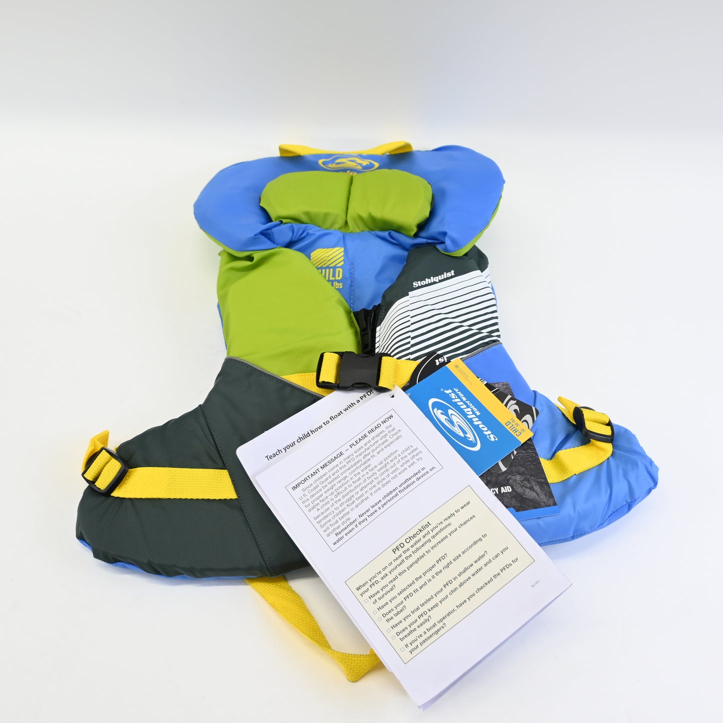 Child Life Jacket, US Coast Guard Approved Type III Life Vest 30-50 lbs - New