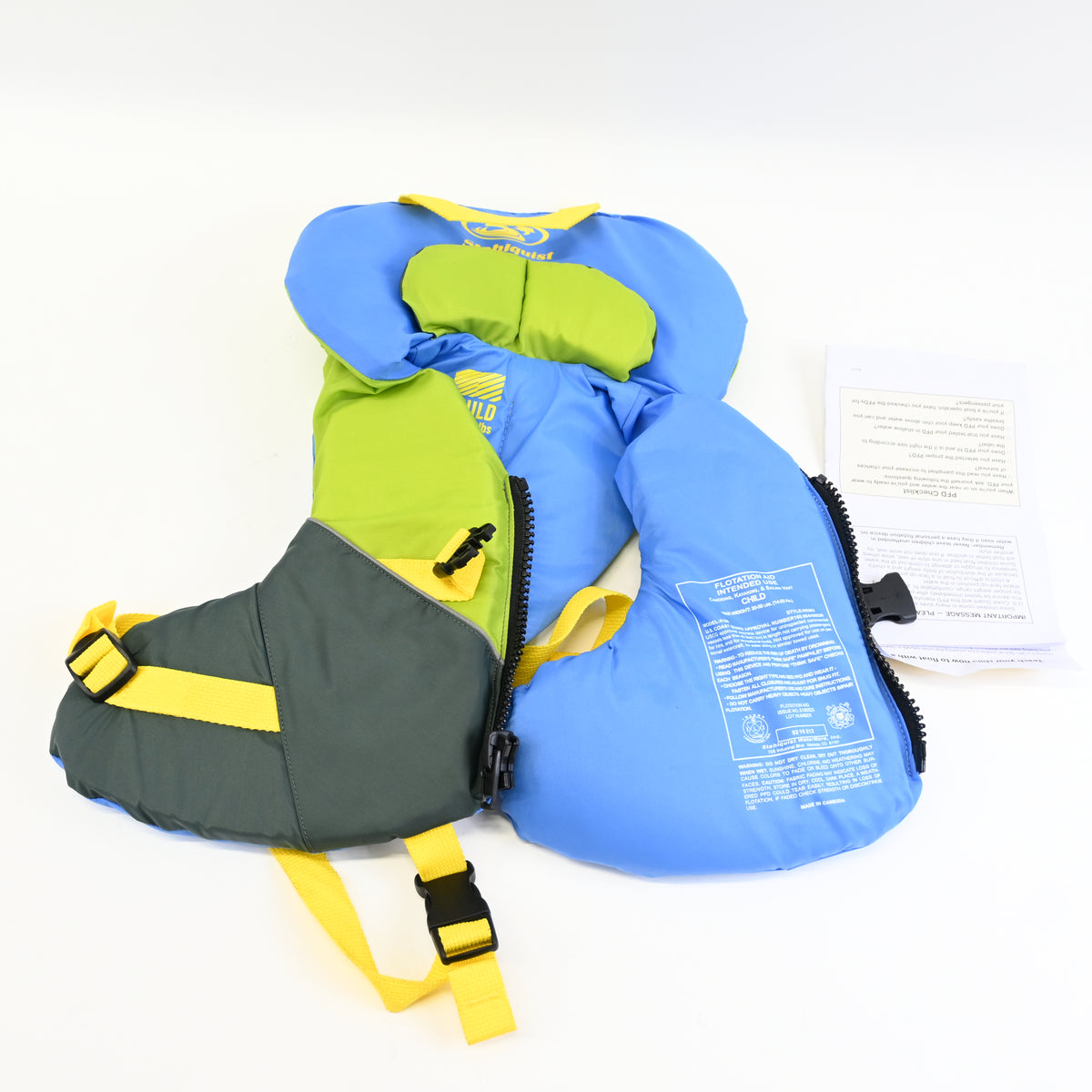 Child Life Jacket, US Coast Guard Approved Type III Life Vest 30-50 lbs - New