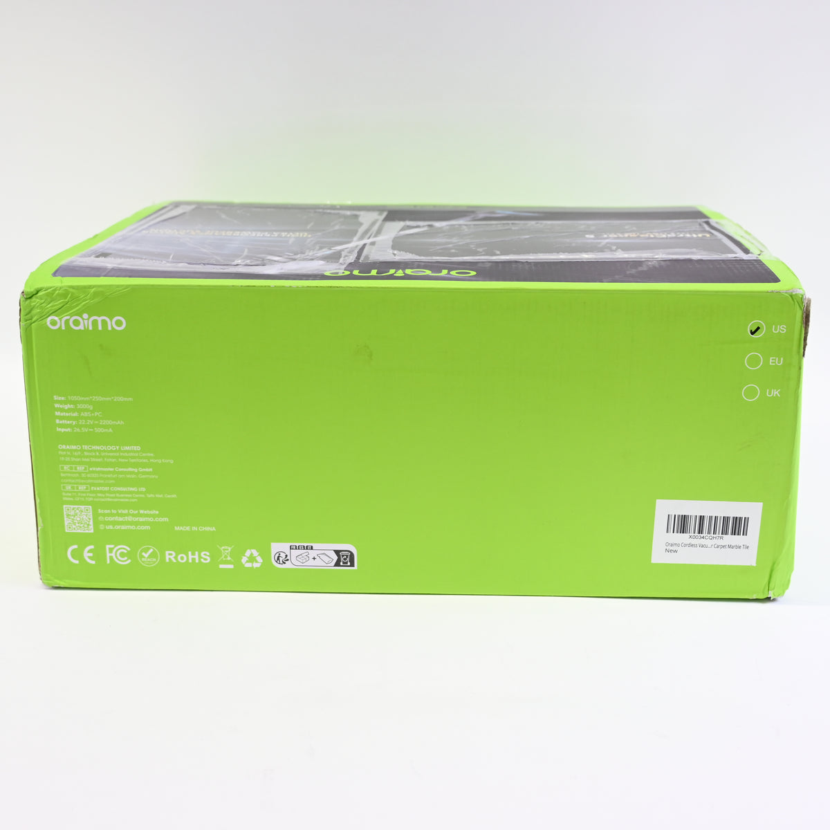 Oraimo Self-Standing Cordless Vacuum 6-in-1 Stick Vacuum w Rechargeable Battery