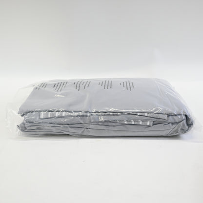King Size Comforter Set- 8 Pieces Stripes Seersucker Bedding Set-Grey 102x90"