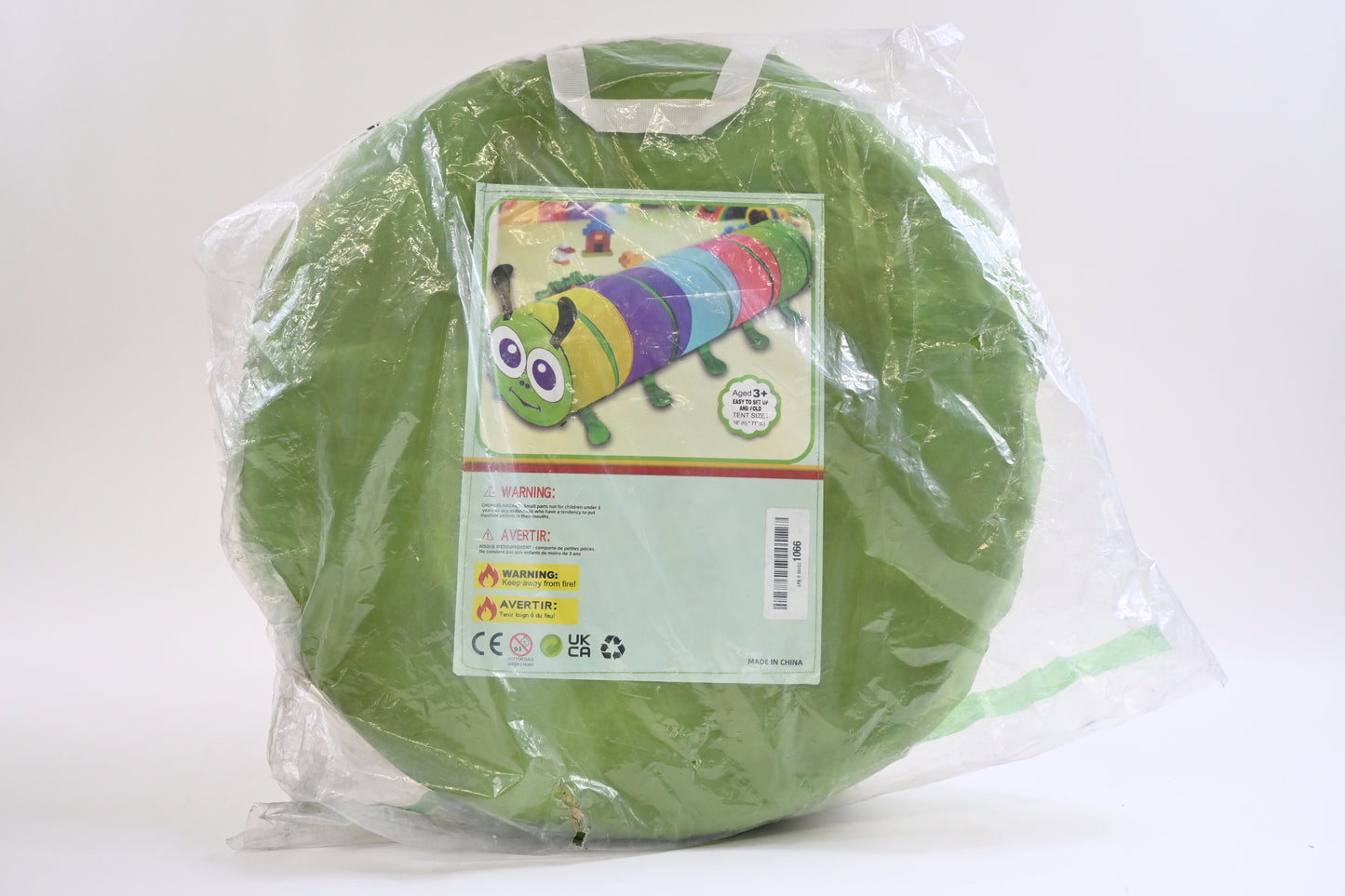 23926 Pup-Up Play Tunnel for Toddlers - Centipede - 46 x 165 cm - Multi-Coloured