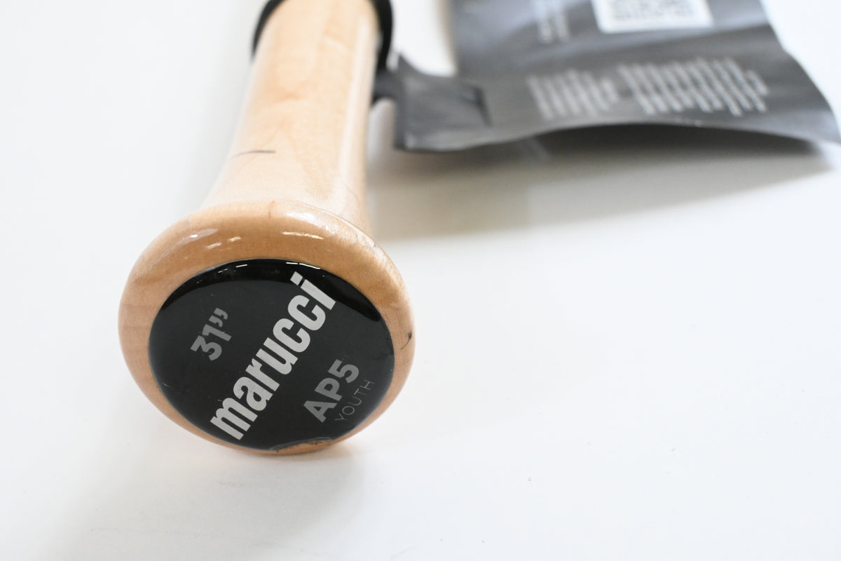 MARUCCI AP5 Youth Model Natural/Black Wood Baseball BAT, 31"