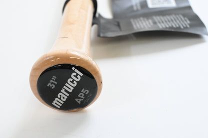 MARUCCI AP5 Youth Model Natural/Black Wood Baseball BAT, 31"