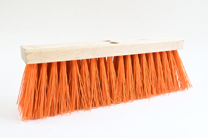 Weiler 420 Push Broom Head, 5 1/4 in Bristle, 18 in Hardwood Block