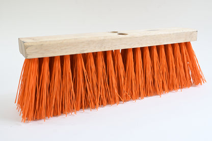 Weiler 420 Push Broom Head, 5 1/4 in Bristle, 18 in Hardwood Block