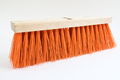 Weiler 420 Push Broom Head, 5 1/4 in Bristle, 18 in Hardwood Block