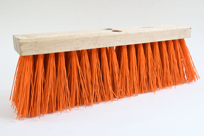 Weiler 420 Push Broom Head, 5 1/4 in Bristle, 18 in Hardwood Block