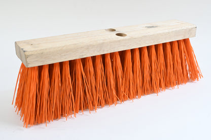 Weiler 420 Push Broom Head, 5 1/4 in Bristle, 18 in Hardwood Block