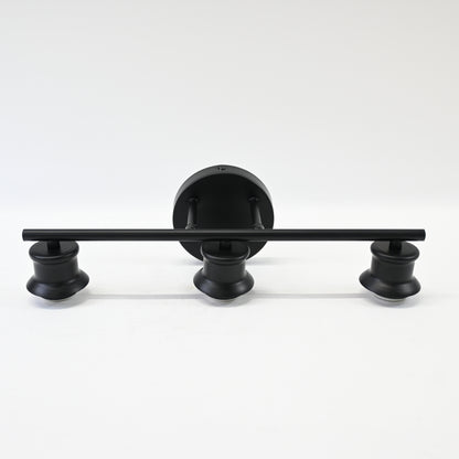 Modern Matte Black 3-Light Bathroom Vanity Light - Open Box