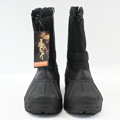 FREE SOLDIER Snow Boots Insulated Waterproof Hiking Winter Nonslip (Black,12)