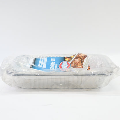 Kingsford Heavy Duty Large Aluminum Pans - Disposable Aluminum Pans 4 Count