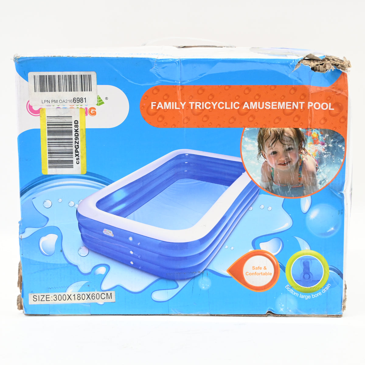 Inflatable 10 Foot Family Pool