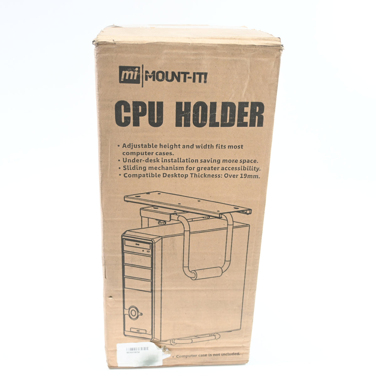 Mount-It! Heavy Duty Under Desk Computer Mount, Up to 10" Wide and 22" High