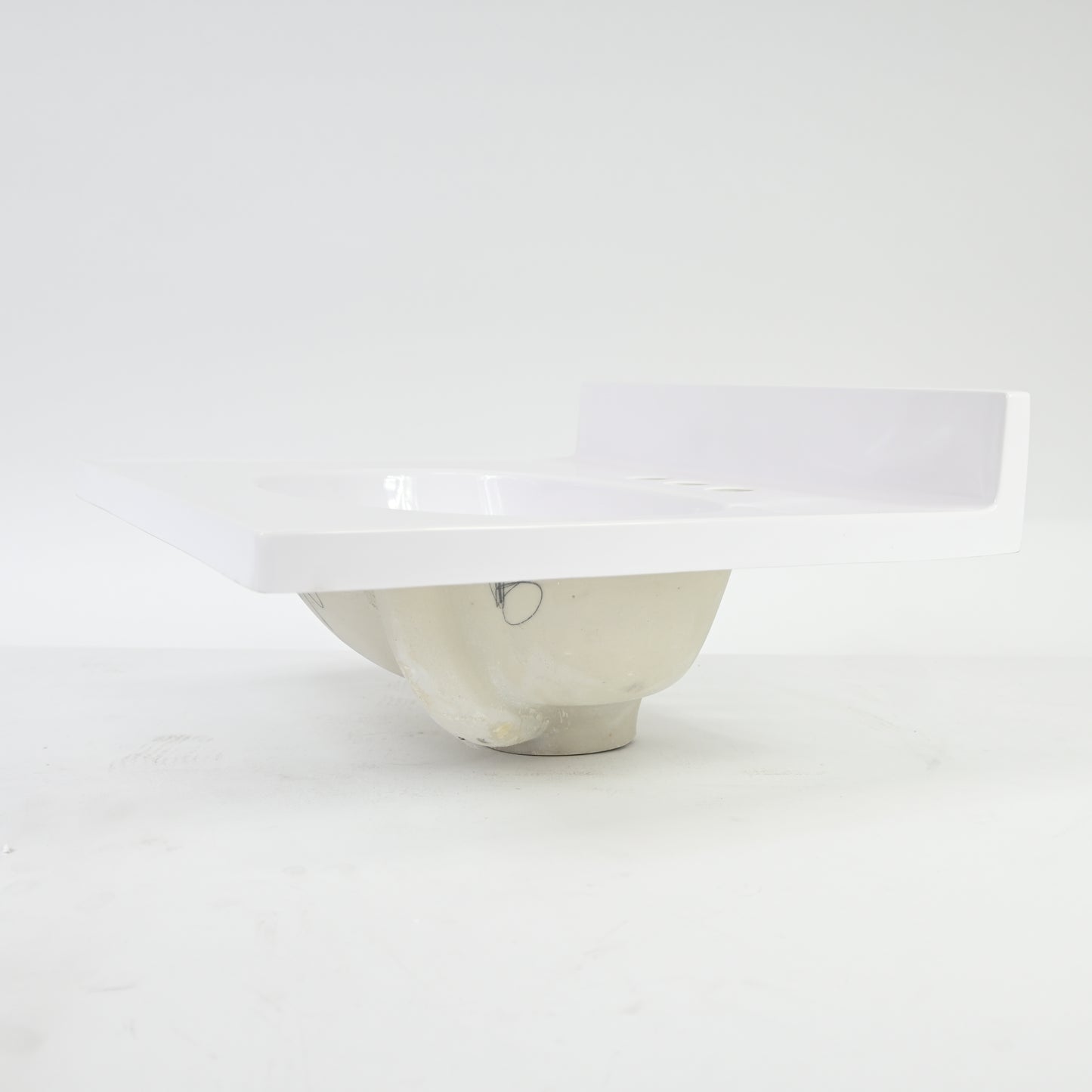 19" Cultured Marble Vanity Top Backsplash, White Design House, 586172 - Open Box