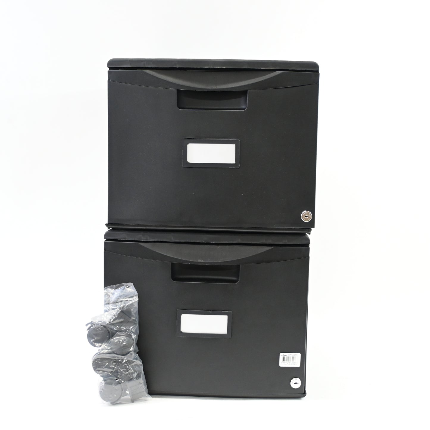 Two-Drawer Mobile Filing Cabinet, 14-3/4w X 18-1/4d X 26h, Black - Open Box