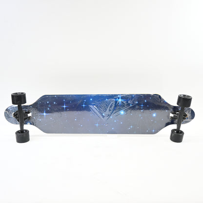 Drop Through Longboard-Maple- 41" x 10.2" Dark blue shinning sky - New