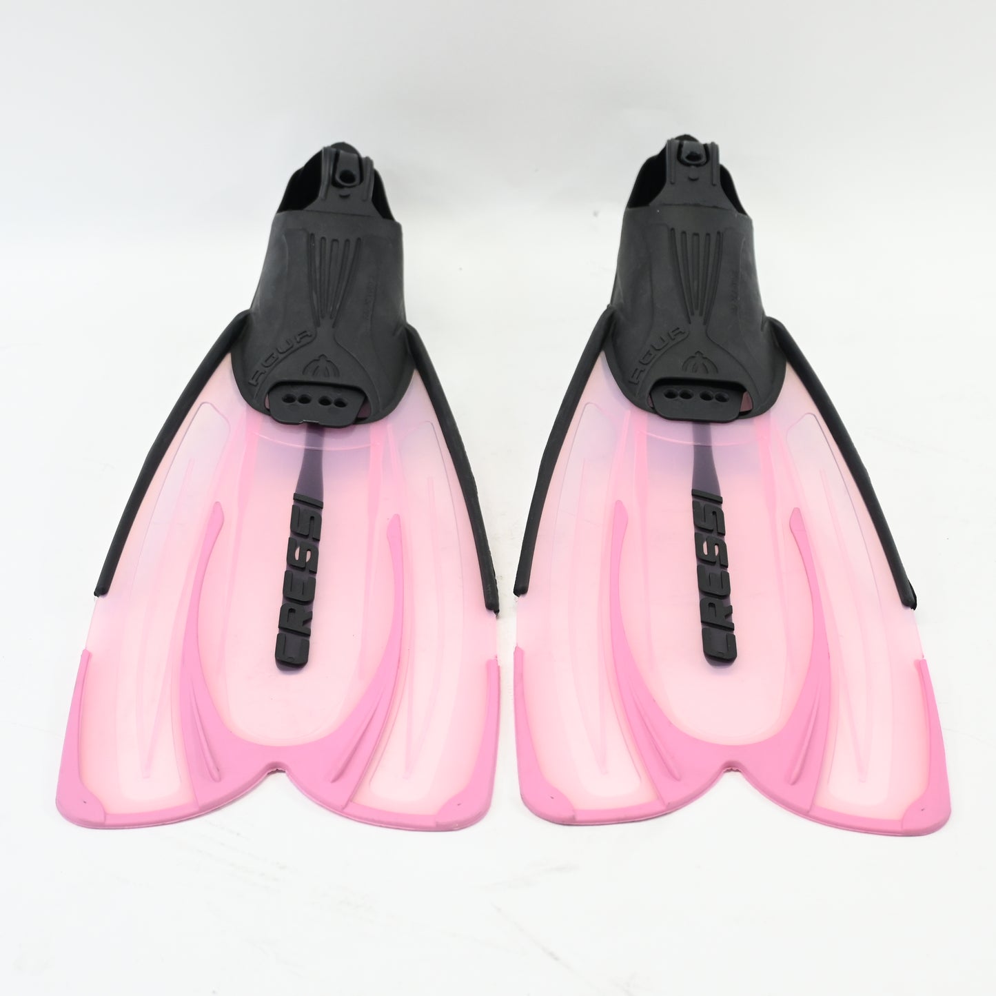 CRESSI Adult Snorkeling Fins Full Foot in Pink, US Man 7/8 US 8/9 EU 39/40 - New