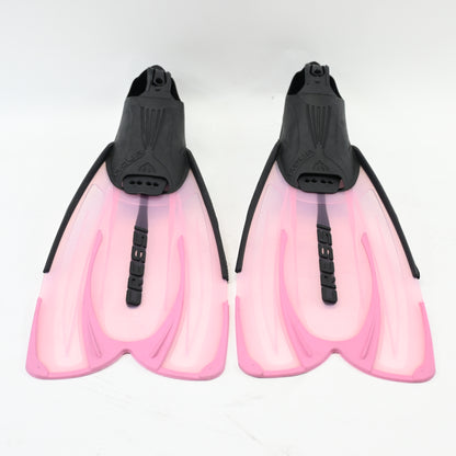 CRESSI Adult Snorkeling Fins Full Foot in Pink, US Man 7/8 US 8/9 EU 39/40 - New