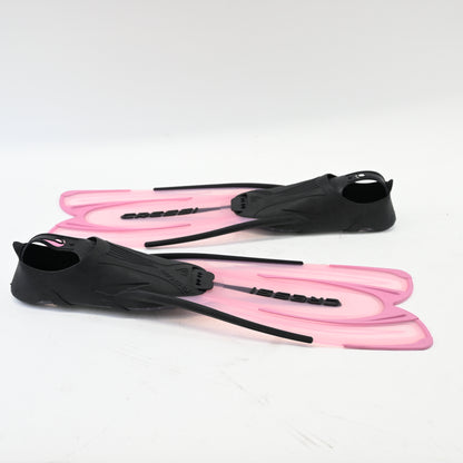 CRESSI Adult Snorkeling Fins Full Foot in Pink, US Man 7/8 US 8/9 EU 39/40 - New