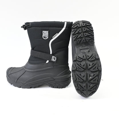 FREE SOLDIER Men's Winter Snow Boots Waterproof Insulated Duck Boots Black - New