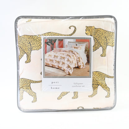 Peri Home Catwalk 100% Cotton 3-Piece Comforter and Sham Set, Full/Queen, Blush