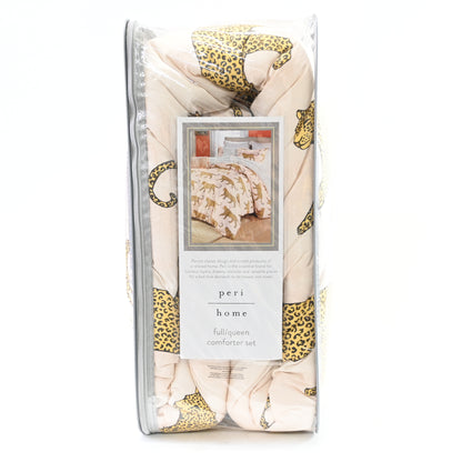 Peri Home Catwalk 100% Cotton 3-Piece Comforter and Sham Set, Full/Queen, Blush