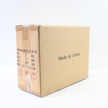 Bathroom Vanity 3 Light Milky White Frosted Glass Shade, Black & Gold - Open Box