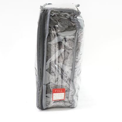 Holiday Microfiber 5 Pc Full Sheet Set with Bonus Throw Bedding Light Grey Snow Flurries