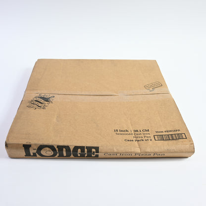 Lodge Seasoned Cast Iron Round Pizza Pan with Dual Assist Handles - 15" - New