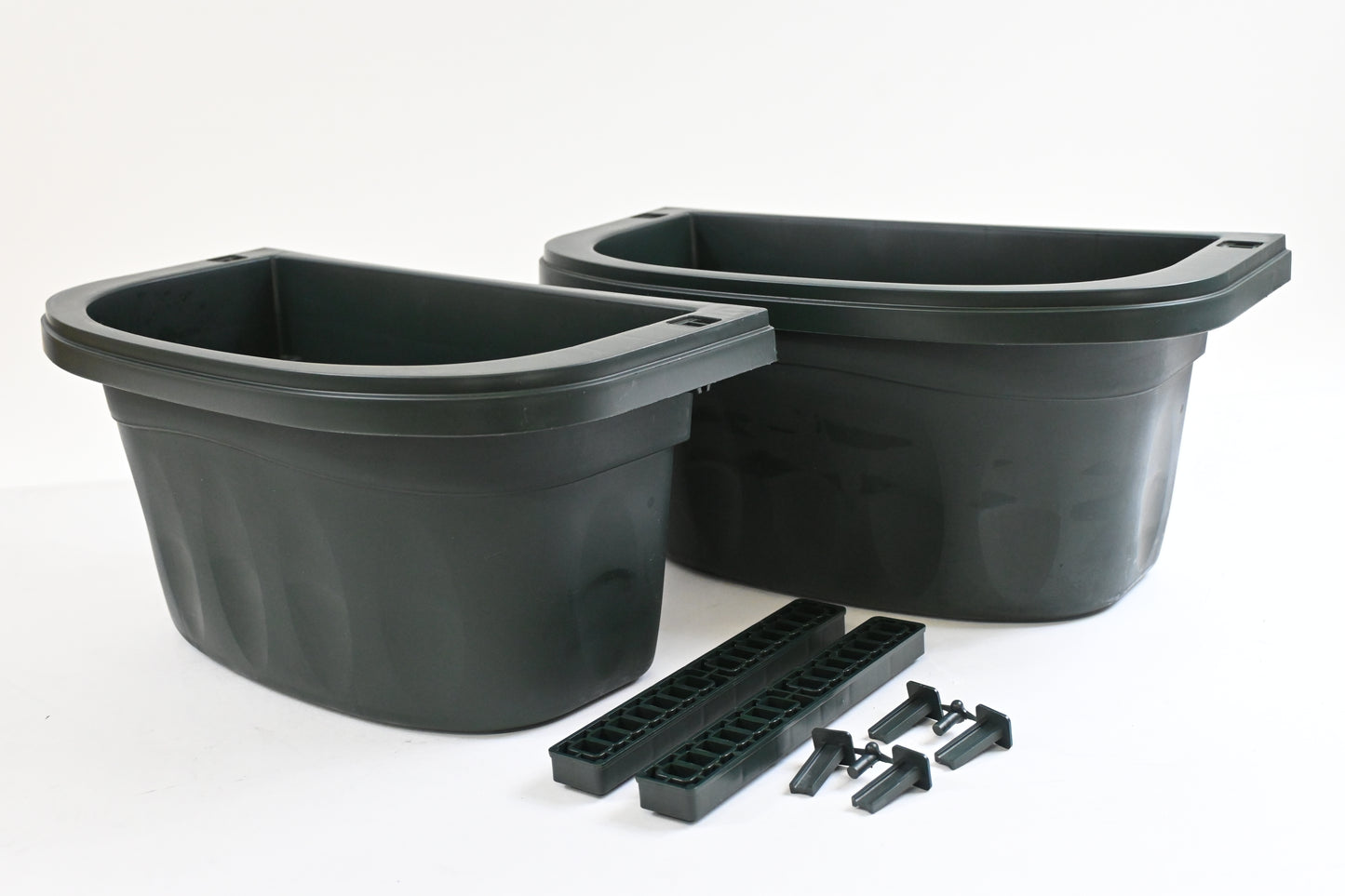 Apollo Exports Double-Sided Adjustable Rail Planter, Dark Green, 16