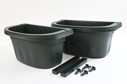Apollo Exports Double-Sided Adjustable Rail Planter, Dark Green, 16