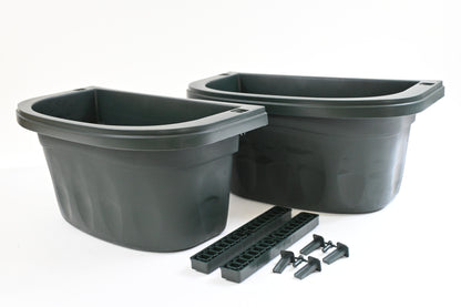 Apollo Exports Double-Sided Adjustable Rail Planter, Dark Green, 16