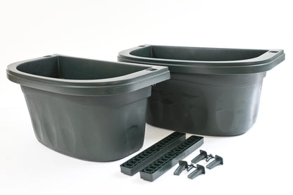 Apollo Exports Double-Sided Adjustable Rail Planter, Dark Green, 16