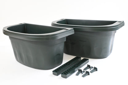Apollo Exports Double-Sided Adjustable Rail Planter, Dark Green, 16
