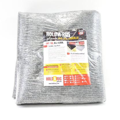 Hold-a-Rug Plush 6' x 9' Nonskid, Nonslip Rug Pad, Reversible Gripper, ¼ Thick