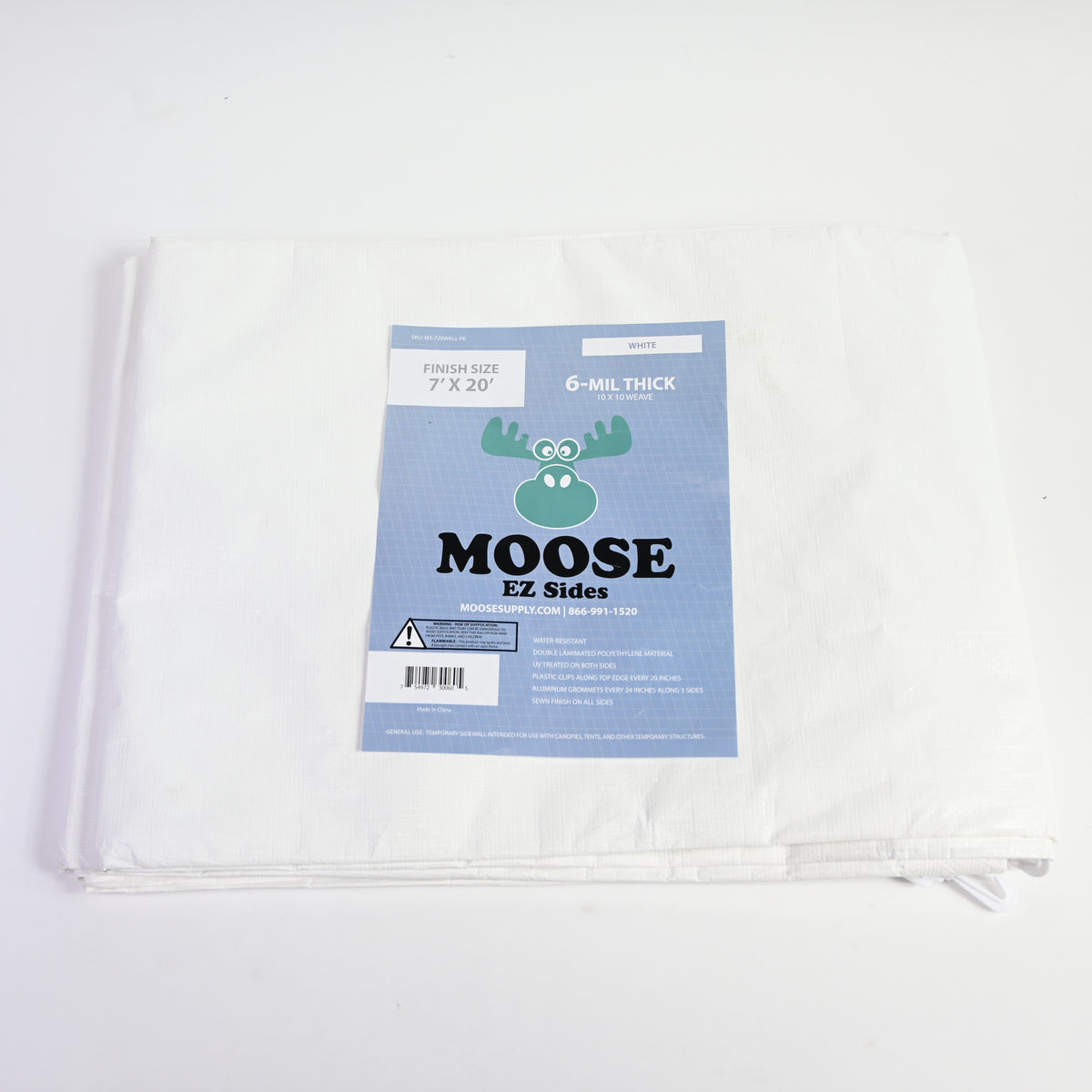 Moose Supply 7' x 20' Heavy-Duty Economy Sidewalls