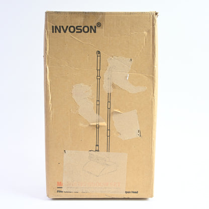 INVOSON Magnetic Broom and Dustpan Set with Adjustable 52" Long Handle
