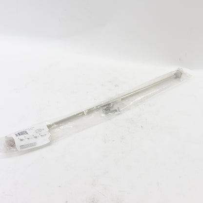 Rod Desyne CF07-28-5 Stamp 7/16" café Rod 28-48 inch-Satin Nickel, 28-48"