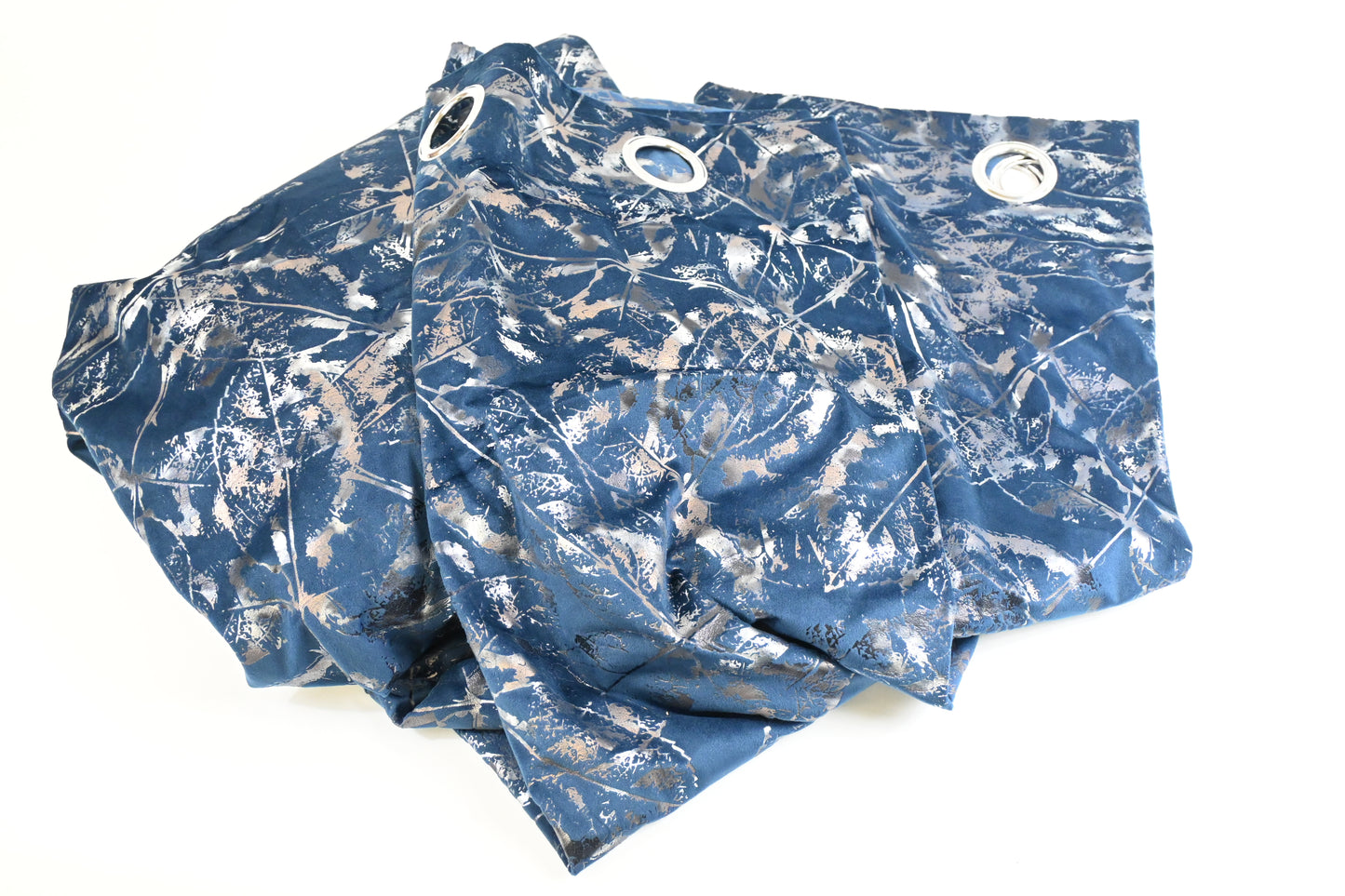 Tony's collection Grommet Blackout Curtains for Bedroom and Living Room - 2 Panels Set Thermal Insulated Room Darkening Curtains (52 x 84 Inch, Navy Blue, 2 Panels)